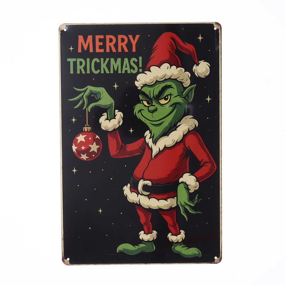 Christmas Metal Sign 20cm x 30cm Design 6 Assorted Designs