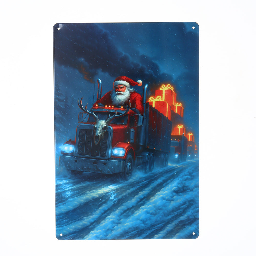 Christmas Metal Sign 20cm x 30cm Design 6 Assorted Designs