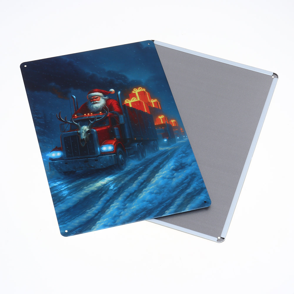 Christmas Metal Sign 20cm x 30cm Design 6 Assorted Designs