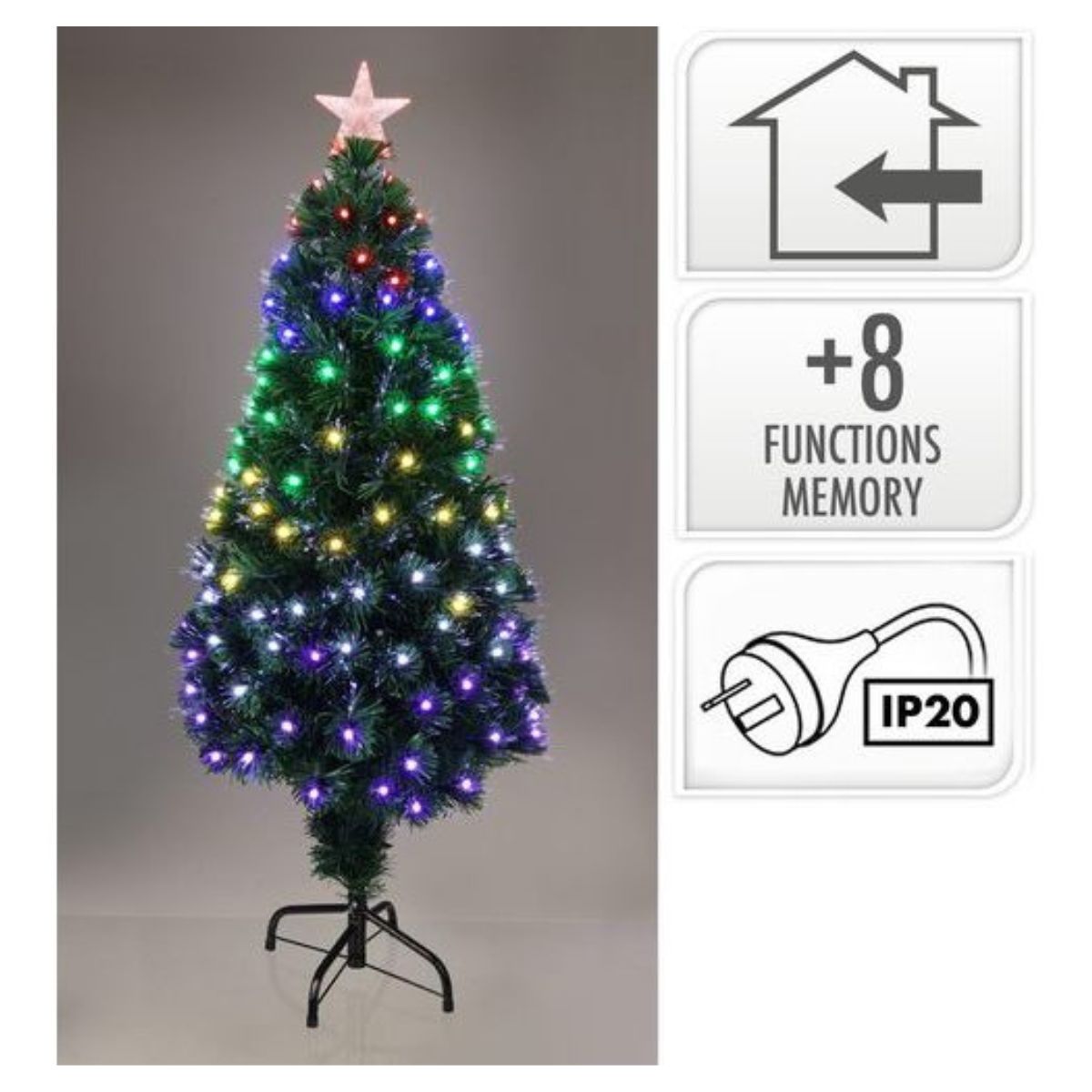 Christmas Tree 120cm Fibre Optic IP20