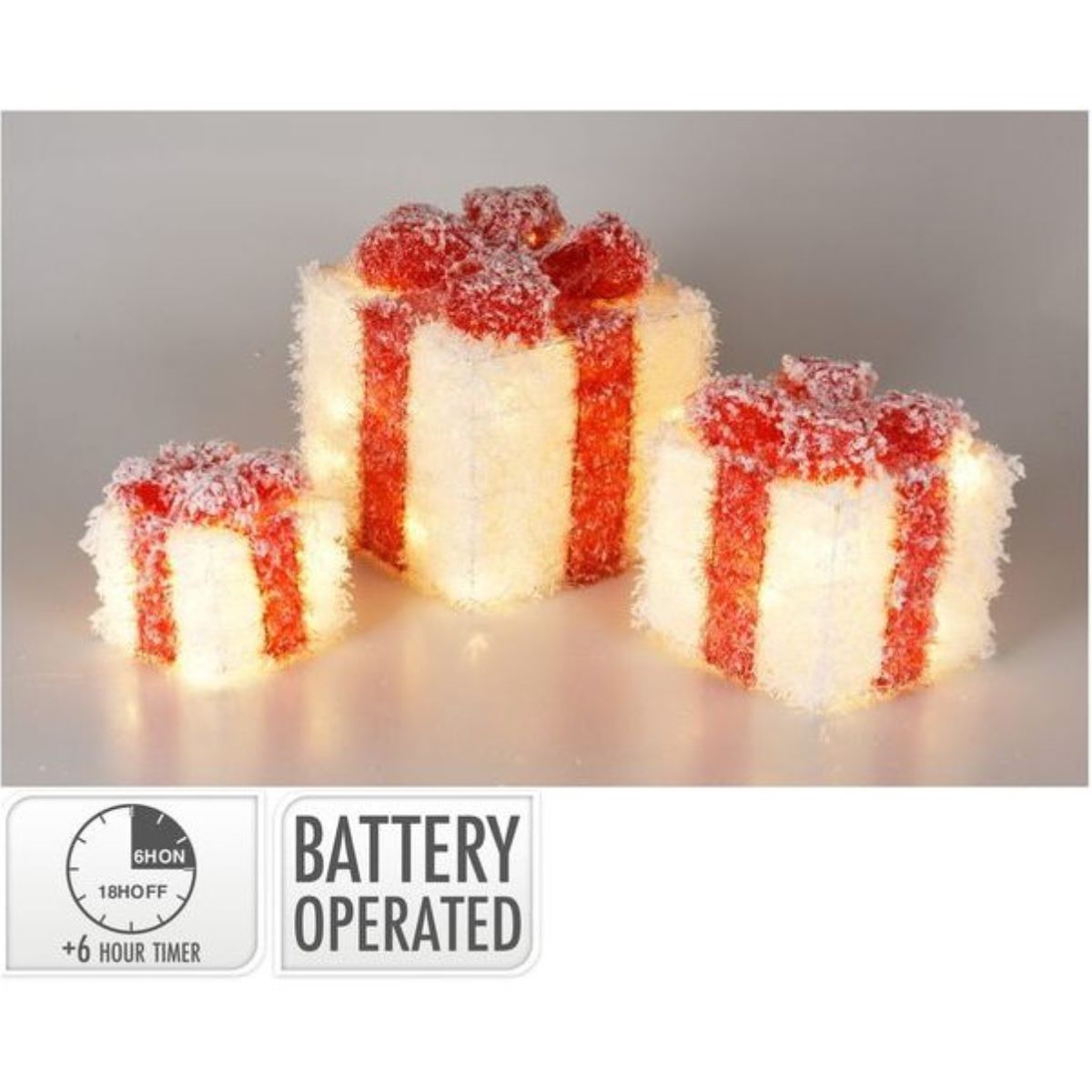 Giftbox Set of 3 with LED Box 20/15/10cm