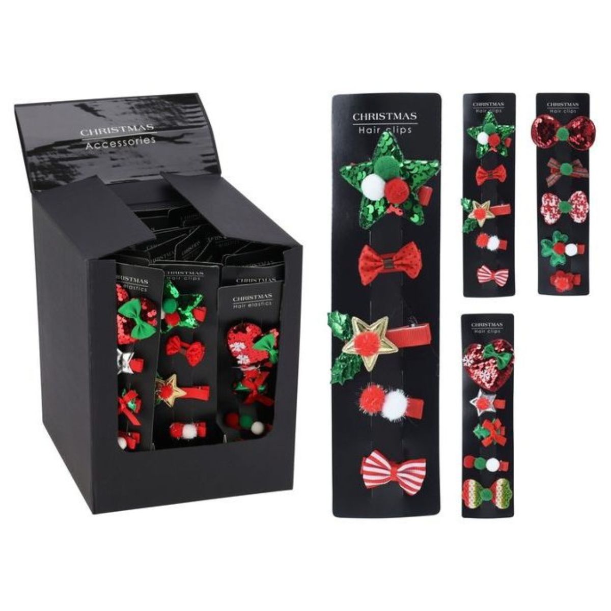 Hair Clip Set of 5 3 Assorted Designs