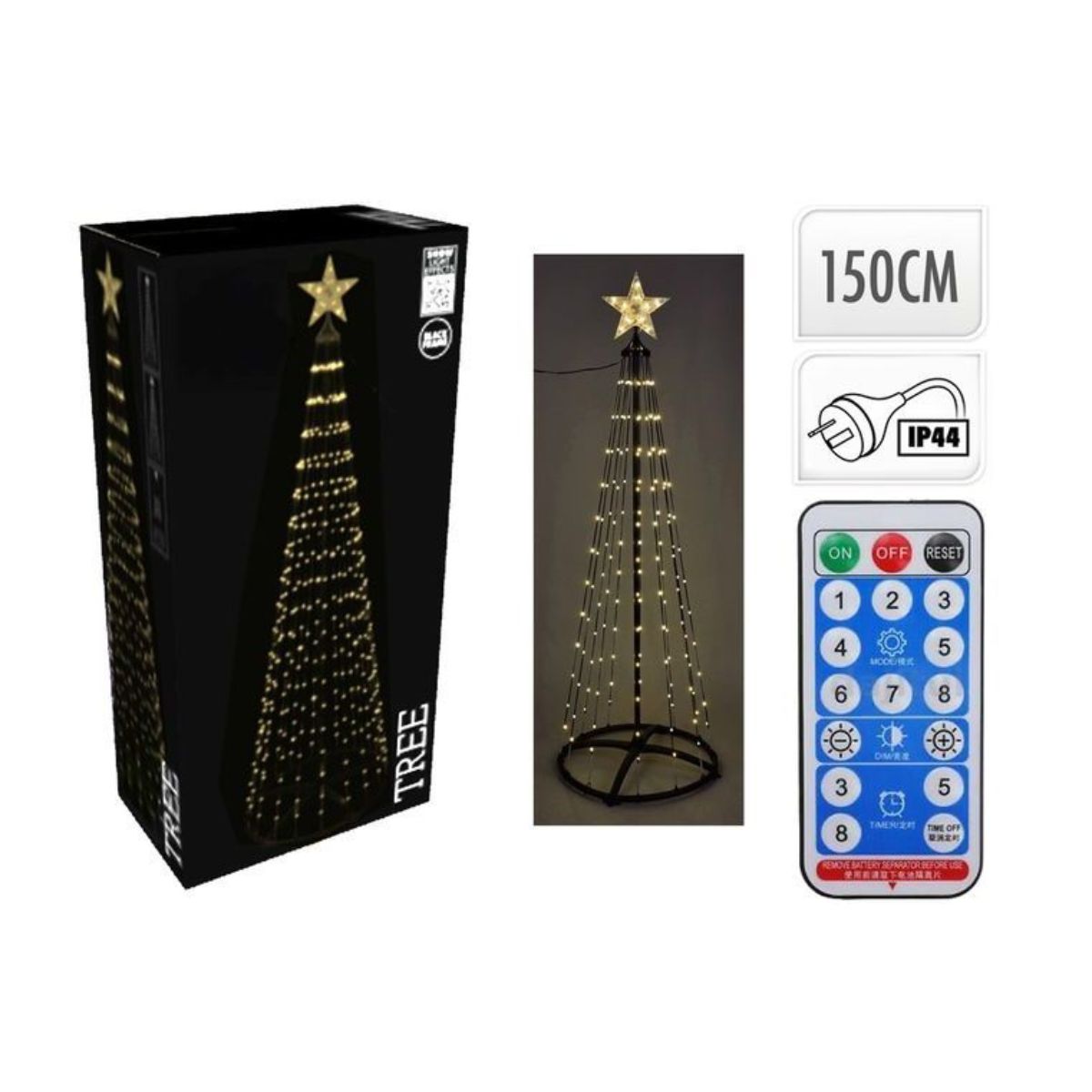 Christmas Tree 154 LED 150cm with White Colour Change