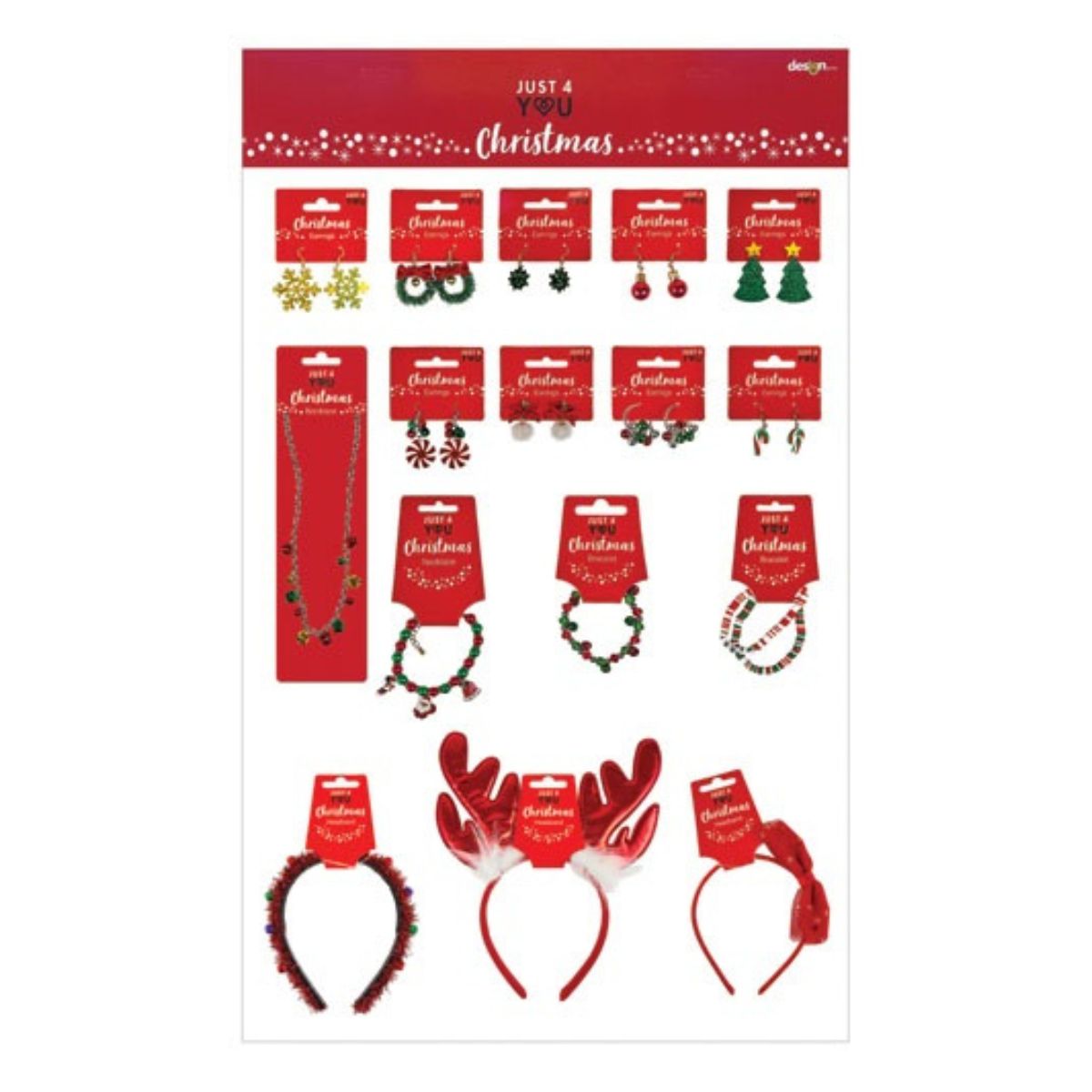 Jewellery Christmas 128 Piece Merch