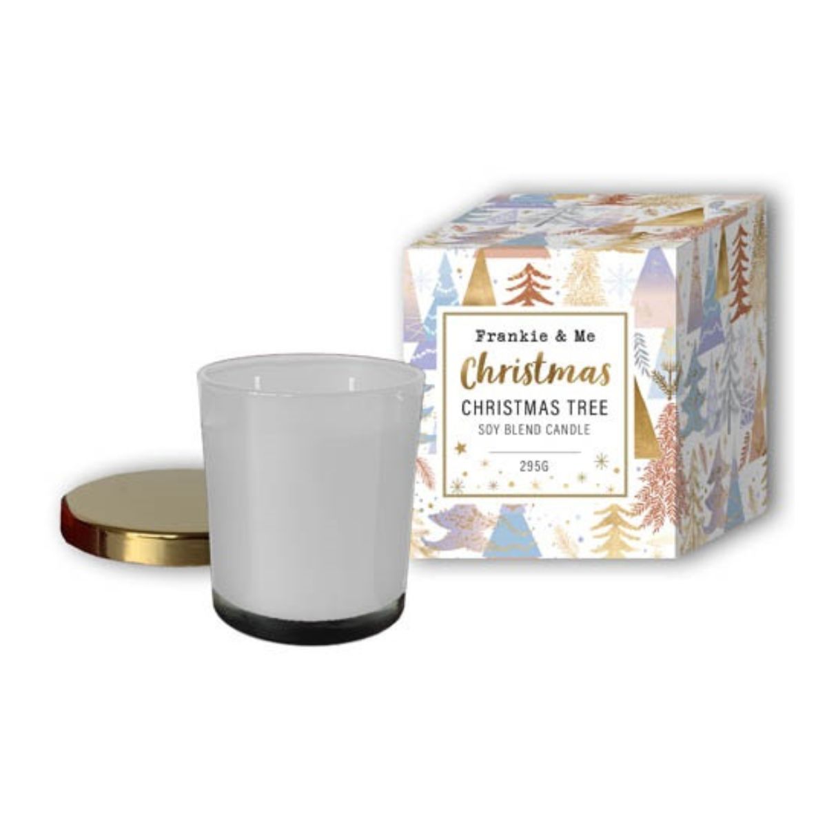 Candle Bxd Christmas 295G Metal Lid Scntd Pink