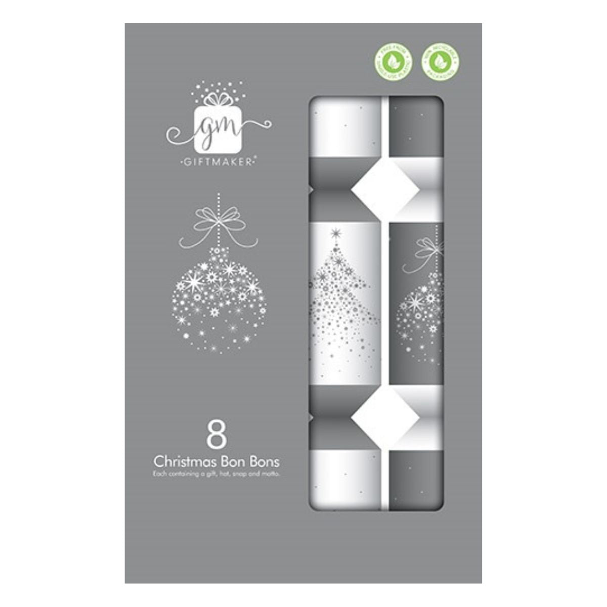 8 x 12in Silver White Premium Bonbons