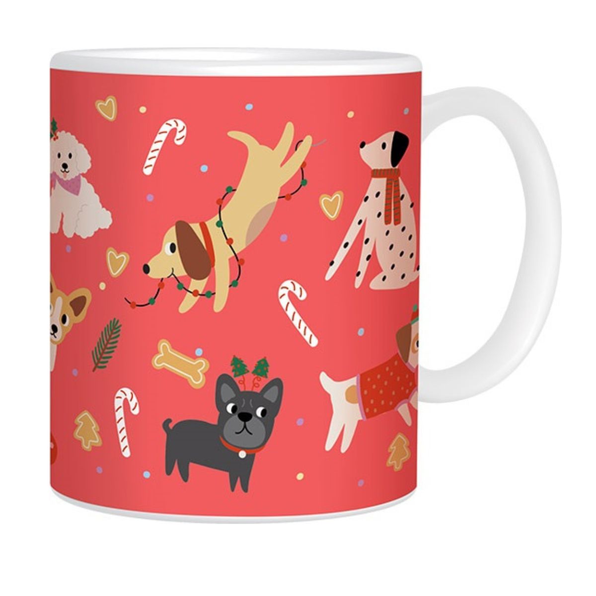 Christmas Mug Boxed Dogs