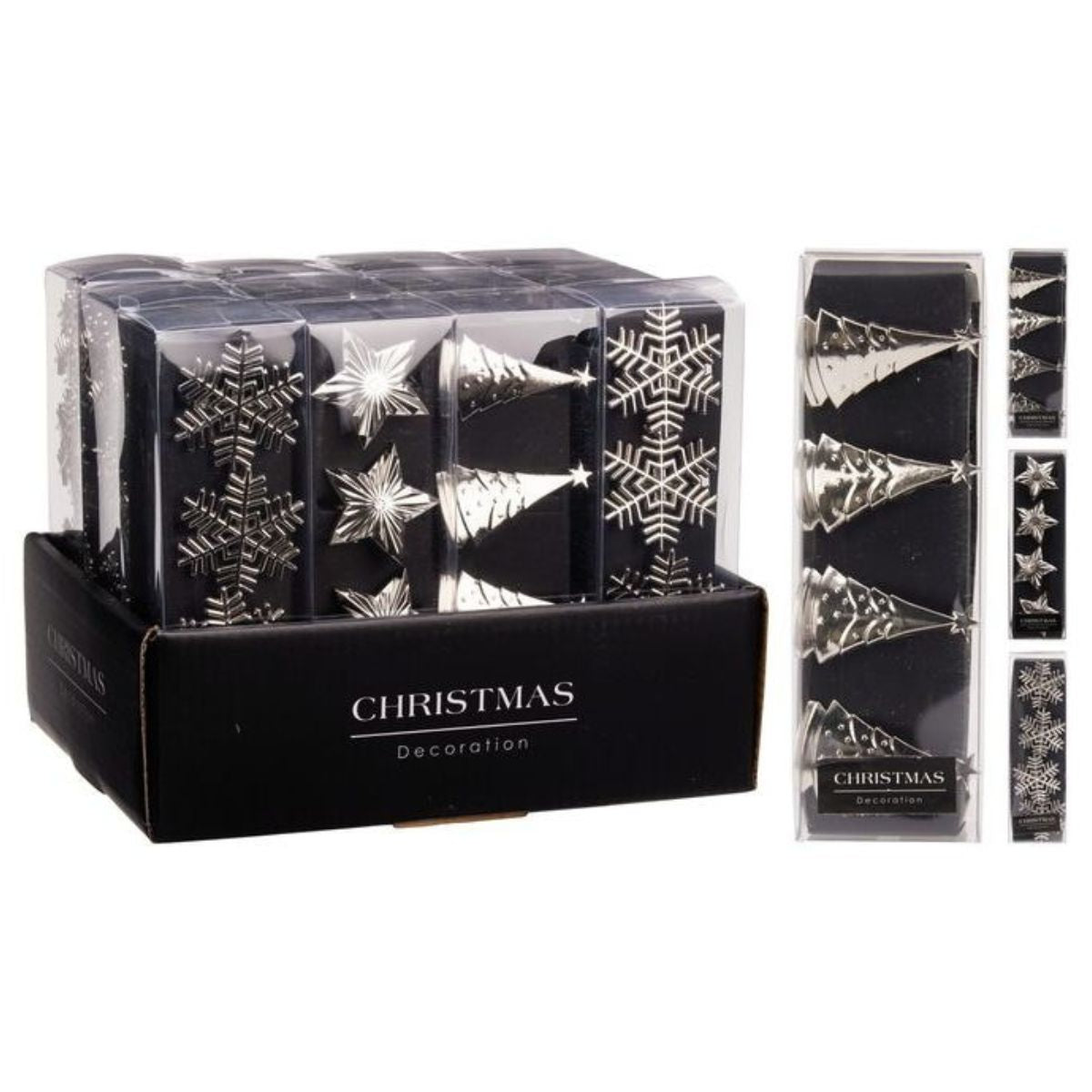 Napkin Rings Set of 4 Silver 3 Assorted