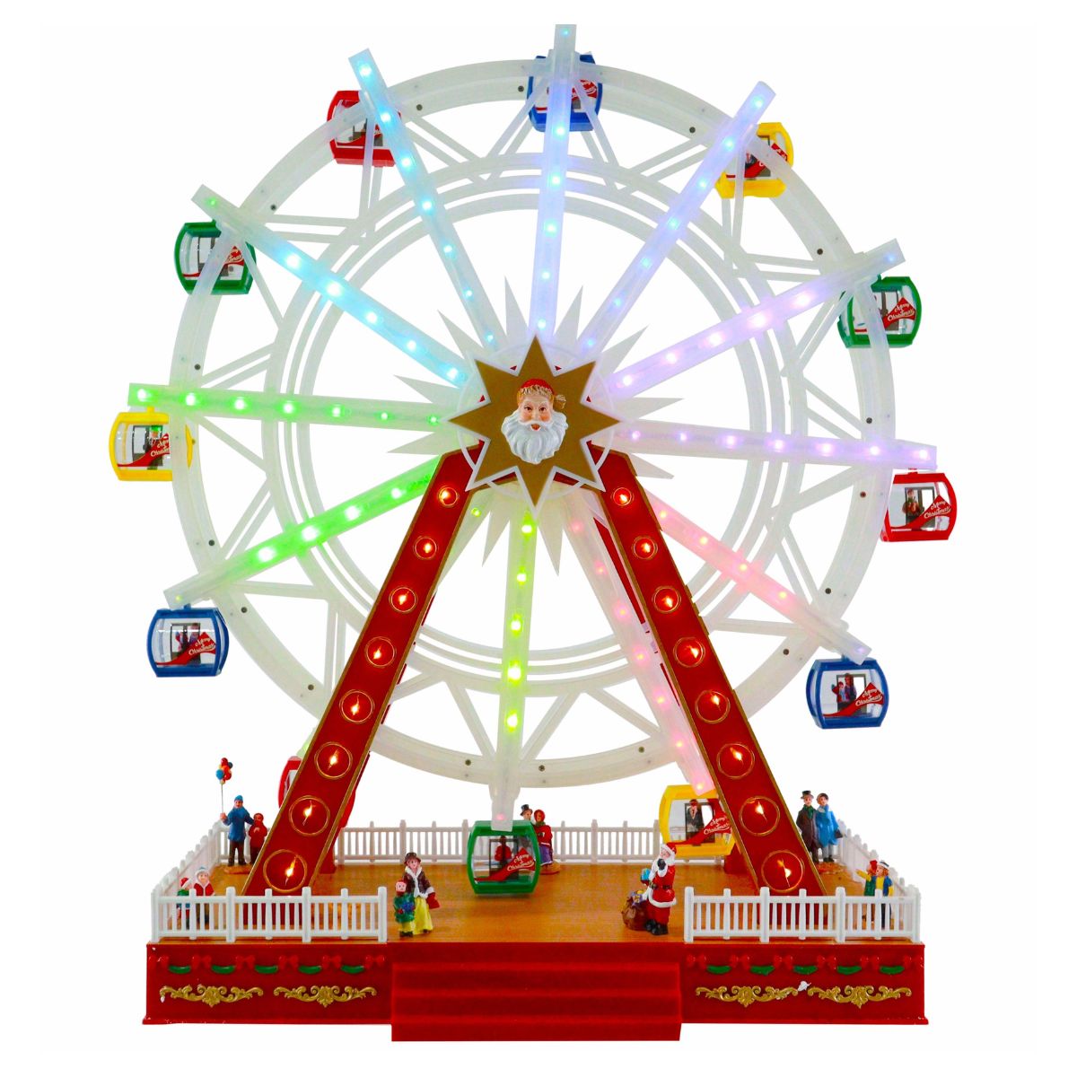Christmas Musical Huge Ferris Wheel Rainbow Col