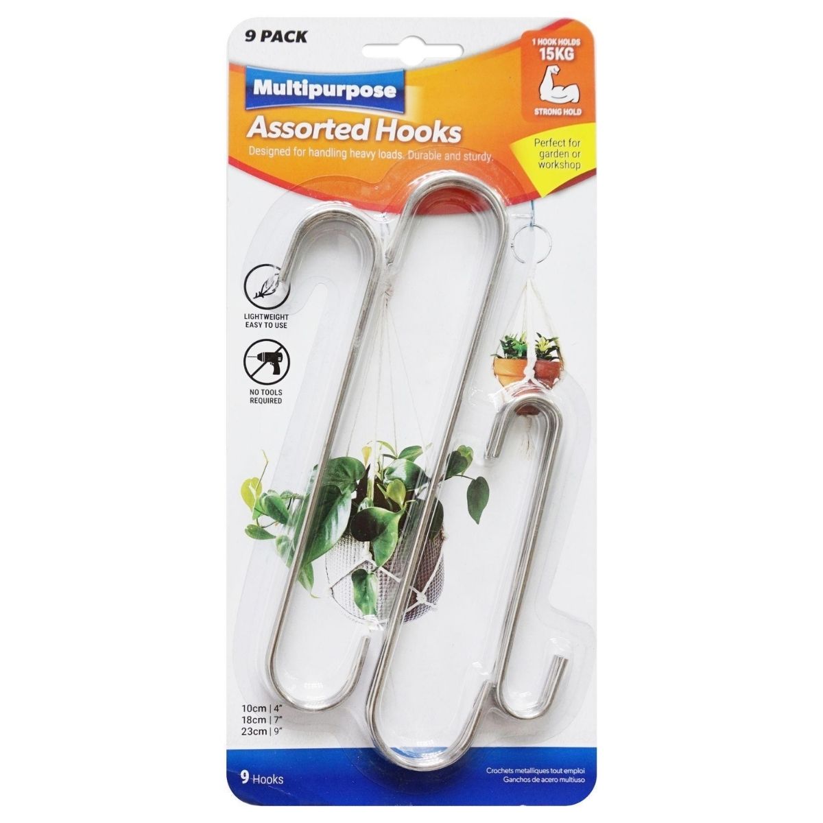 Christmas Hooks S-Shape Long 9pc Set - Christmas Collective NZ