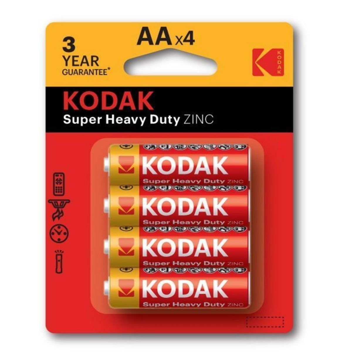 Christmas Kodak Heavy Duty Batt Aa 4pk - Christmas Collective NZ