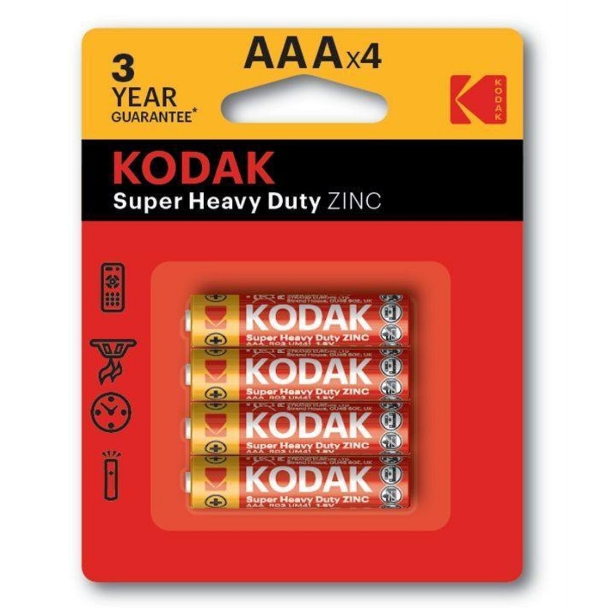 Christmas Kodak Heavy Duty Batt Aaa 4pk - Christmas Collective NZ