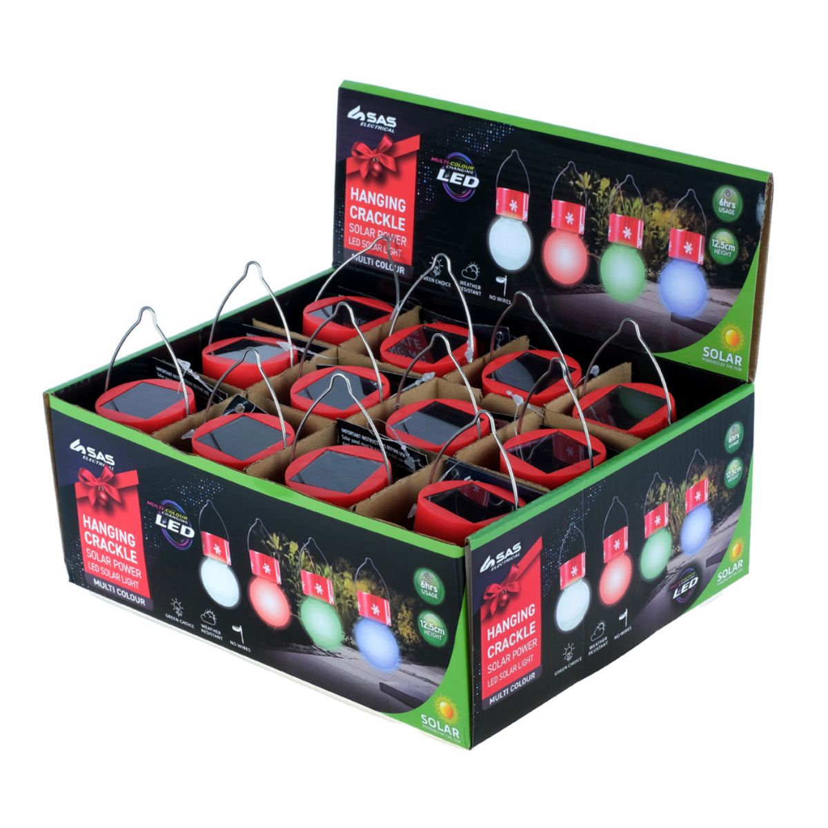 Solar Hanging Ball Light Colour Changing LED – 5.5cm x 8cm