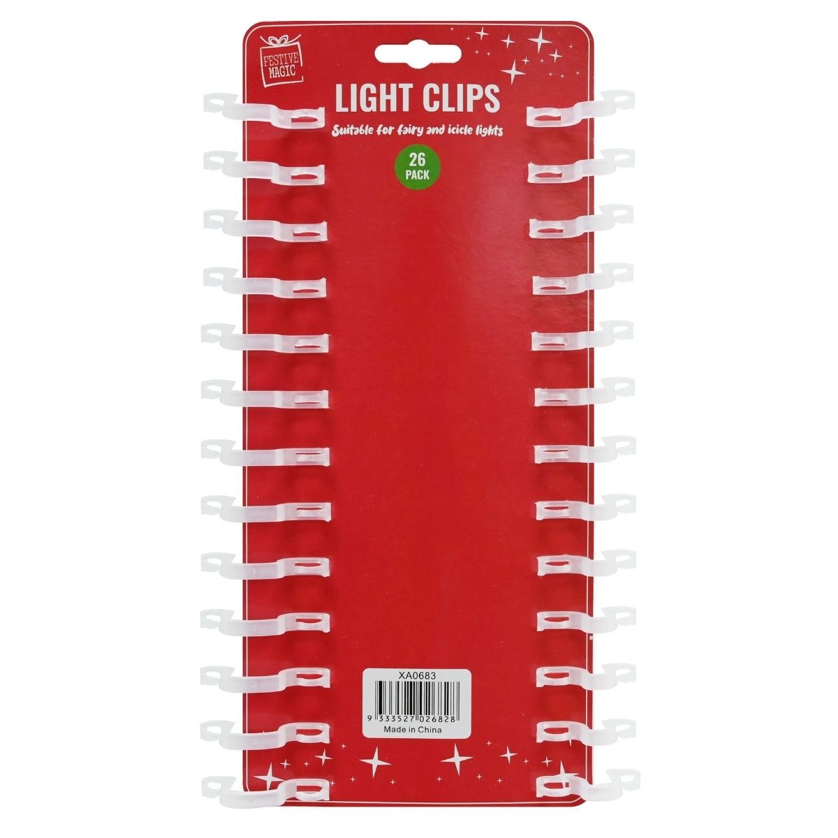 Christmas Light Clips Fairy/icicle Light 26pk - Christmas Collective NZ