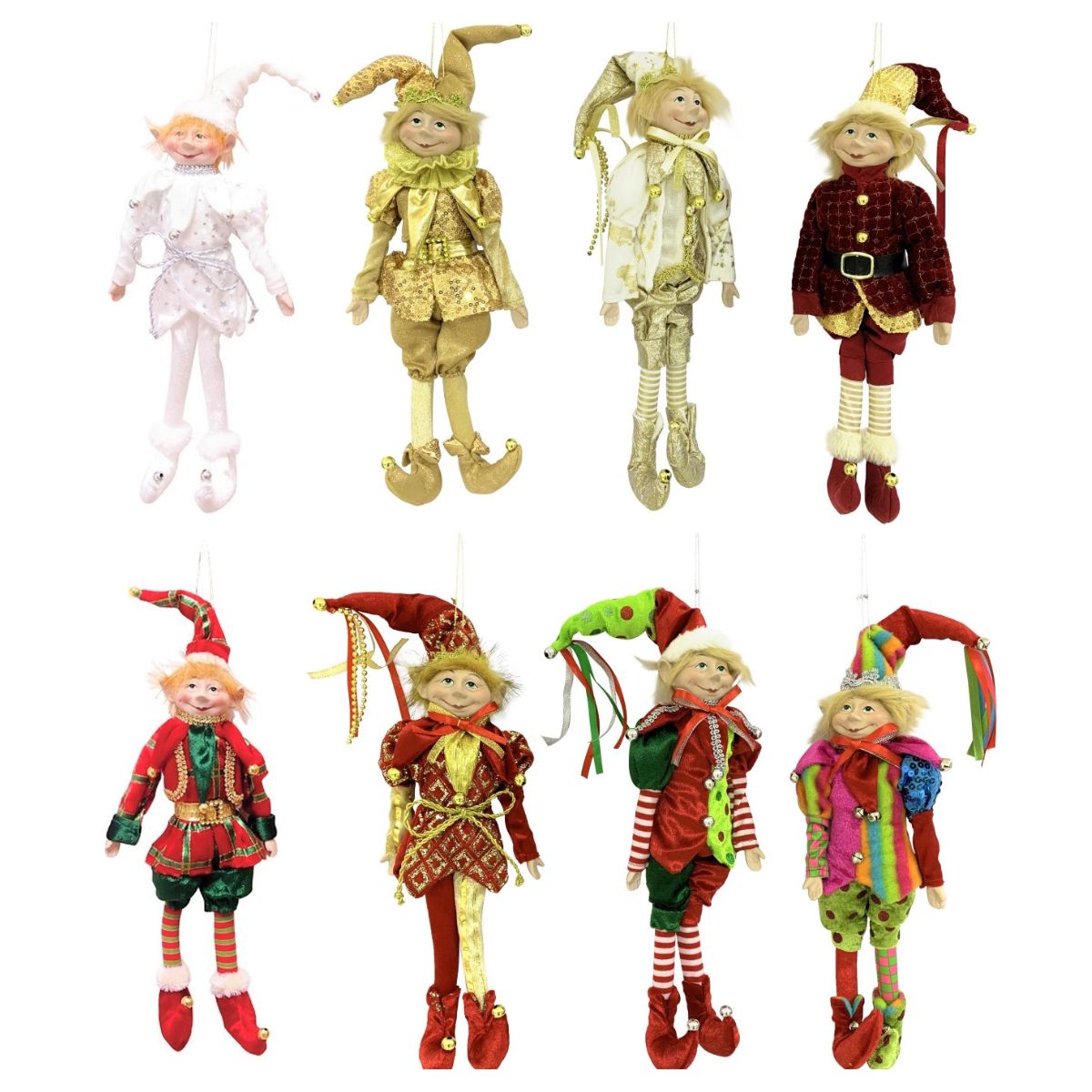 Christmas Whimsical Elf Doll 35cm Assorted