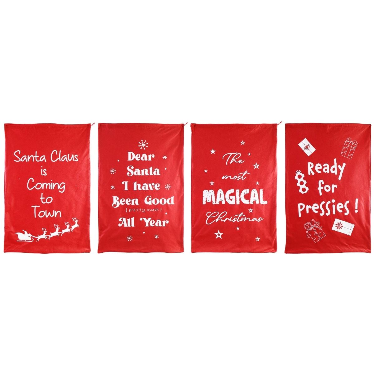 Christmas Felt Sack Classic Large 58x90cm Assorted