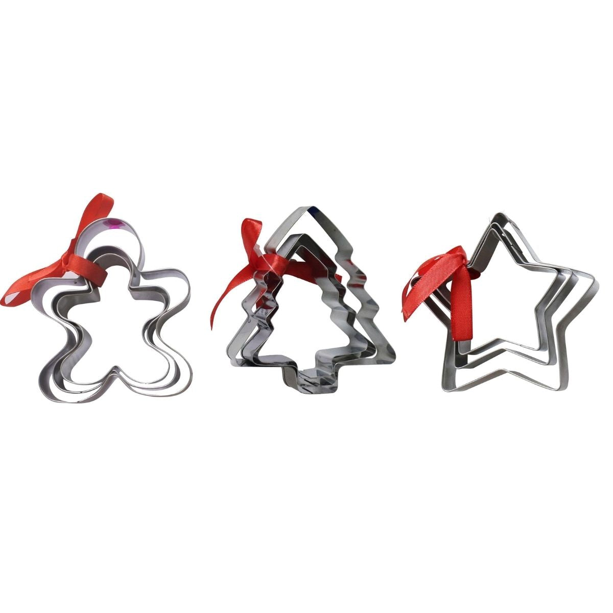 Christmas Cookie Cutter 3pc Set Assorted - affordable Christmas decoration NZ