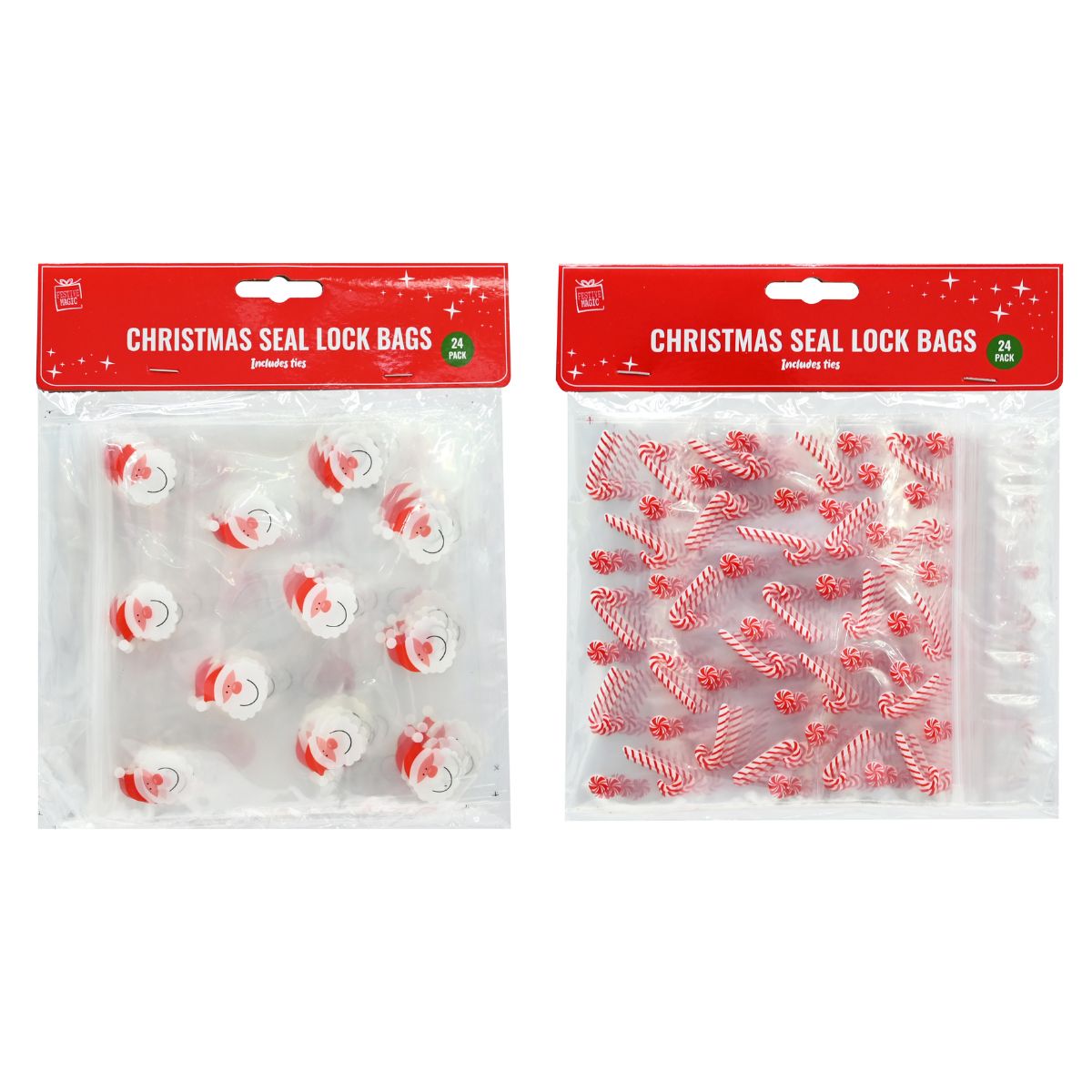 Christmas Loot Bag Shaped 24pk