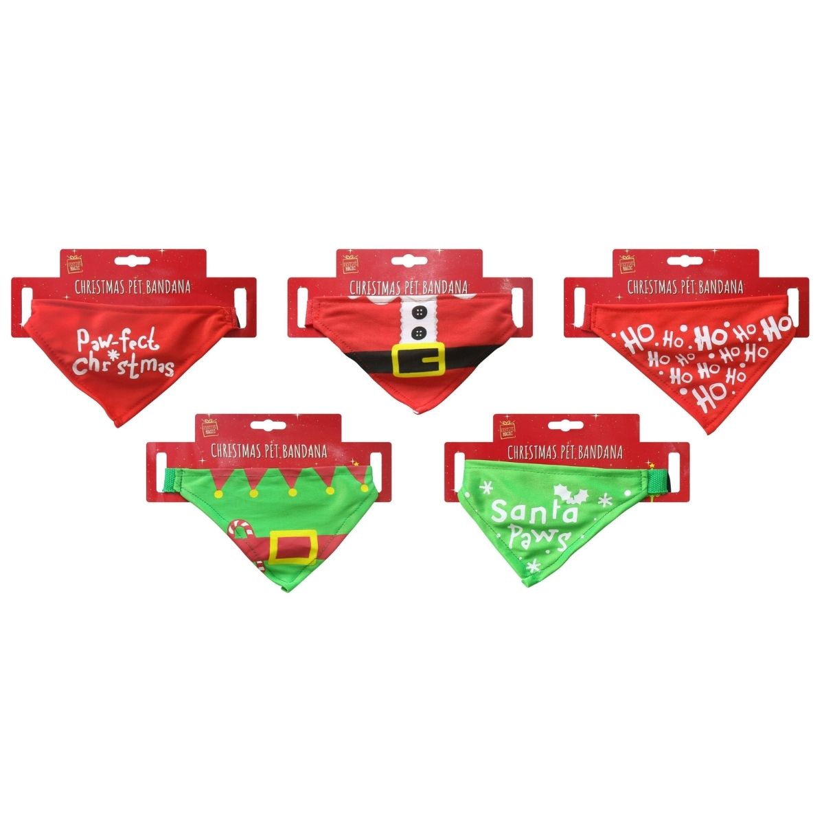 Christmas Pet Bandana Assorted