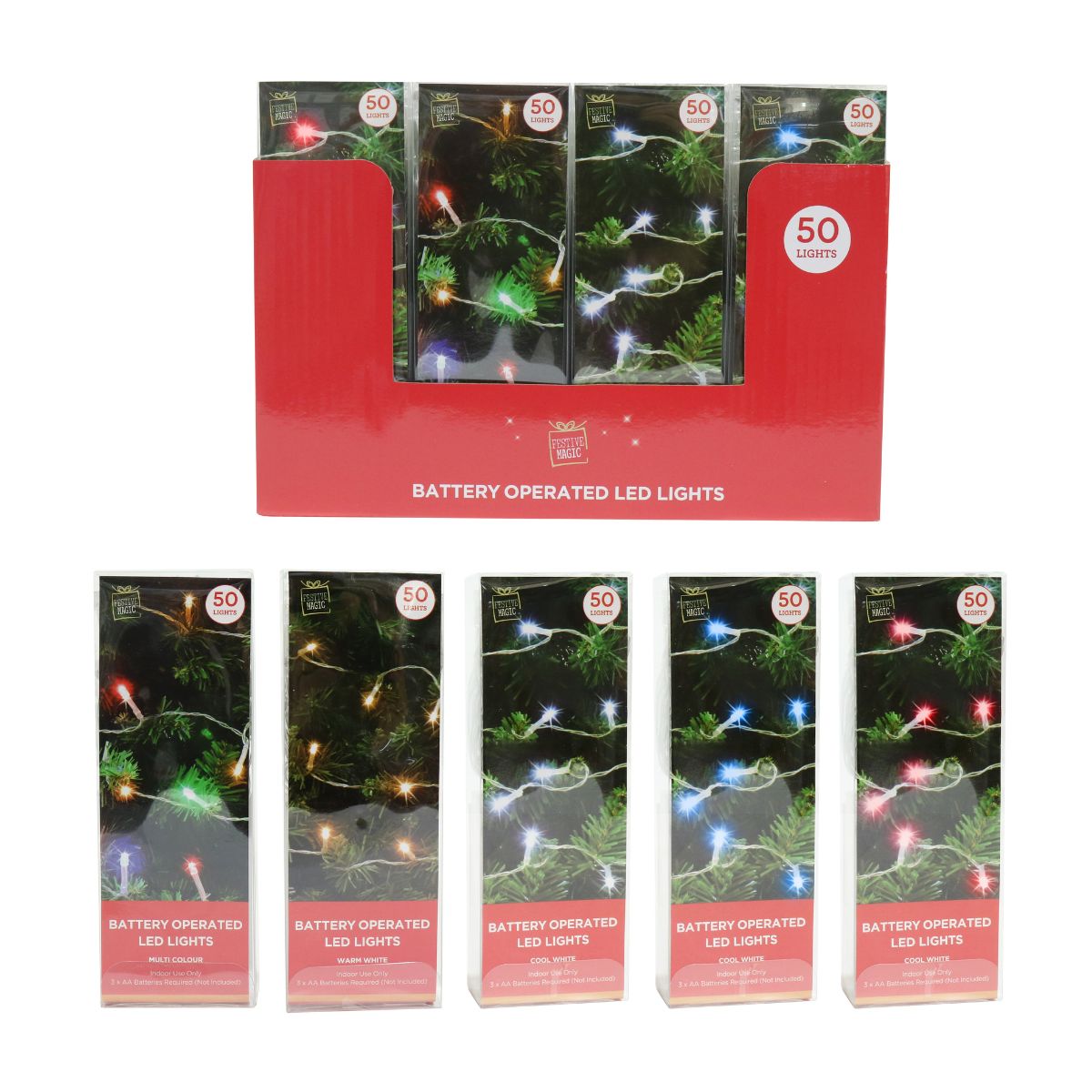 LED Lights B/op 50 Assorted