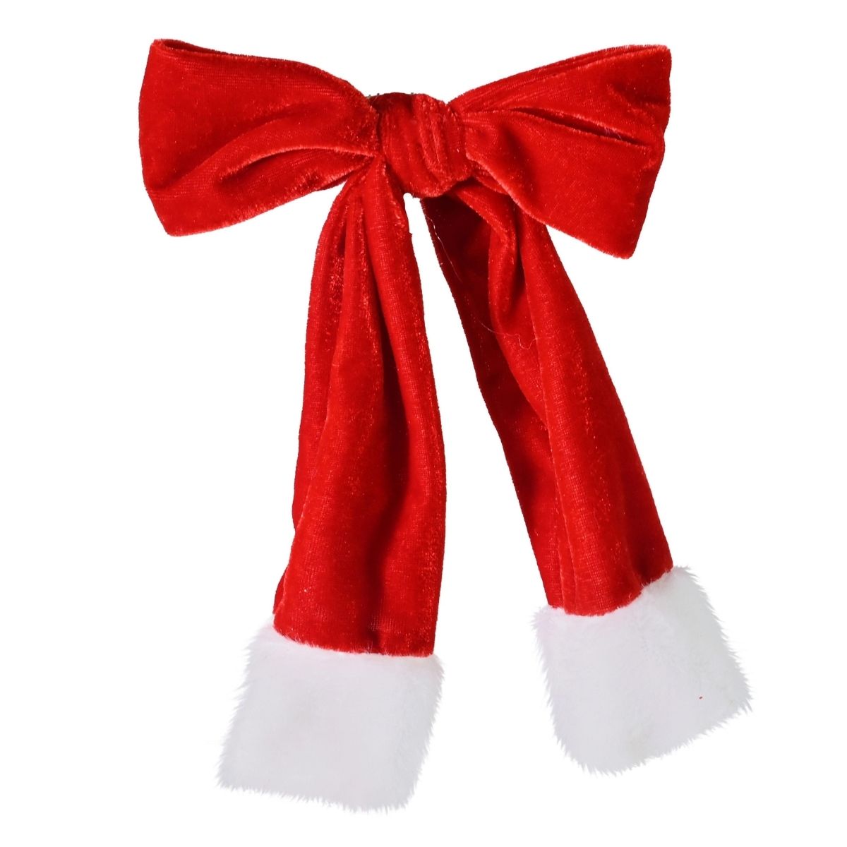 Christmas Santa Bow Hair Clip