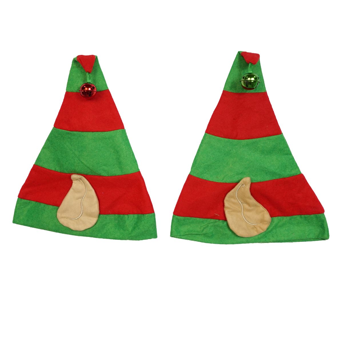 Christmas Elf Hat with Ears & Bell Assorted