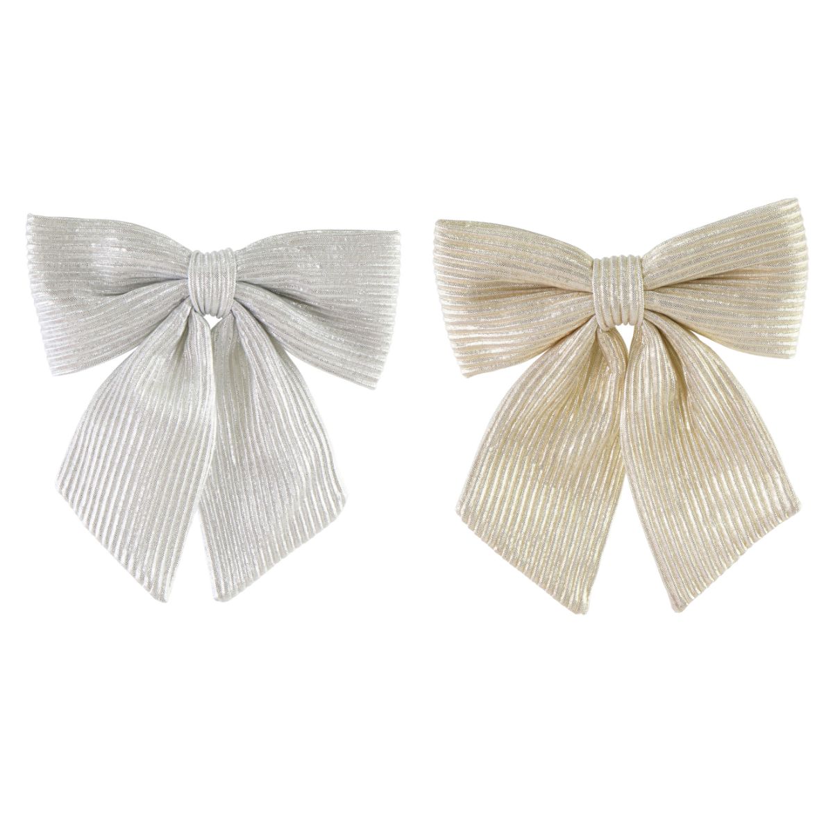 Bow Pleated Metallic Assorted