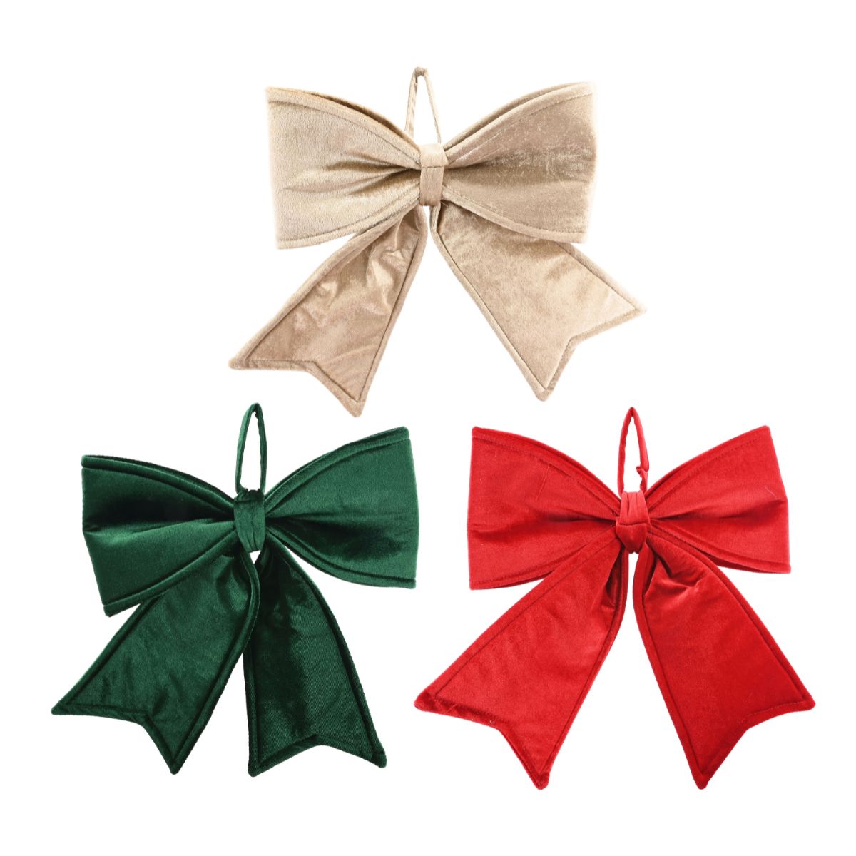 Hanging Velvet Bow Assorted