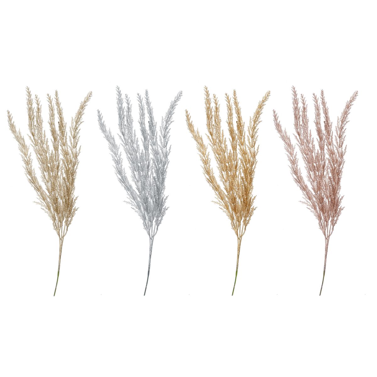 Metallic Grassy Pick 62cm Assorted