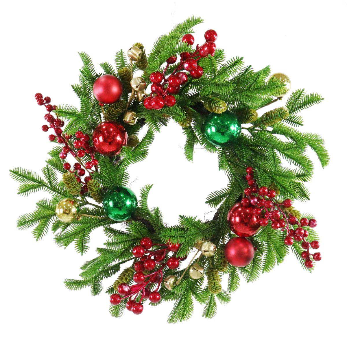 Christmas Berry Bauble Wreath 50cm