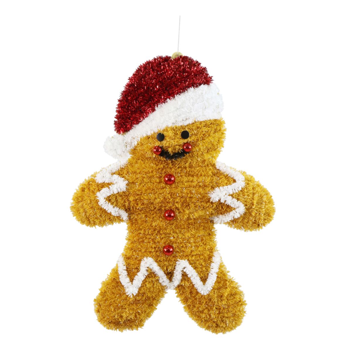 Christmas Tinsel Gingerbread Plaque