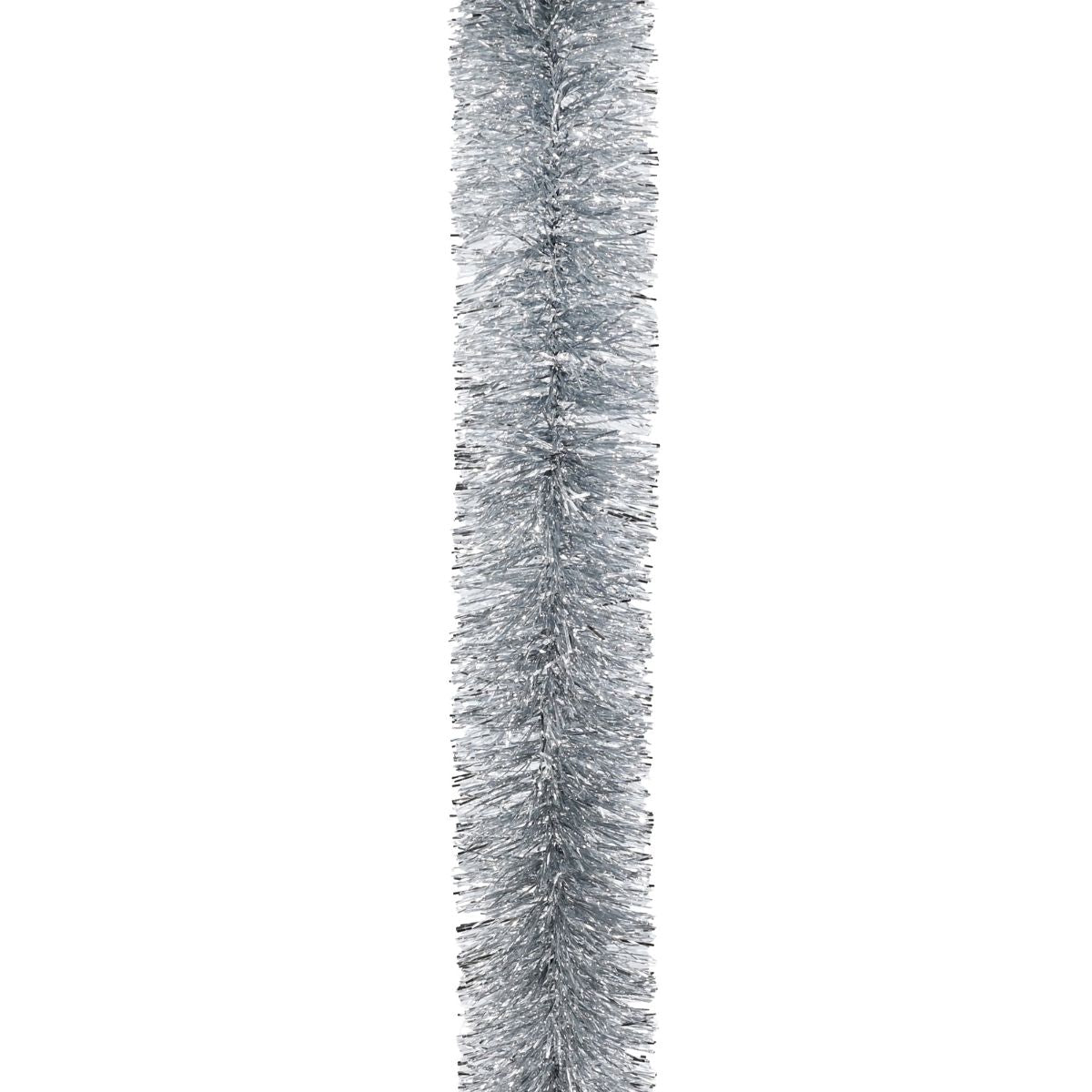 Christmas Tinsel Chunky Fine Cut Silver 2m