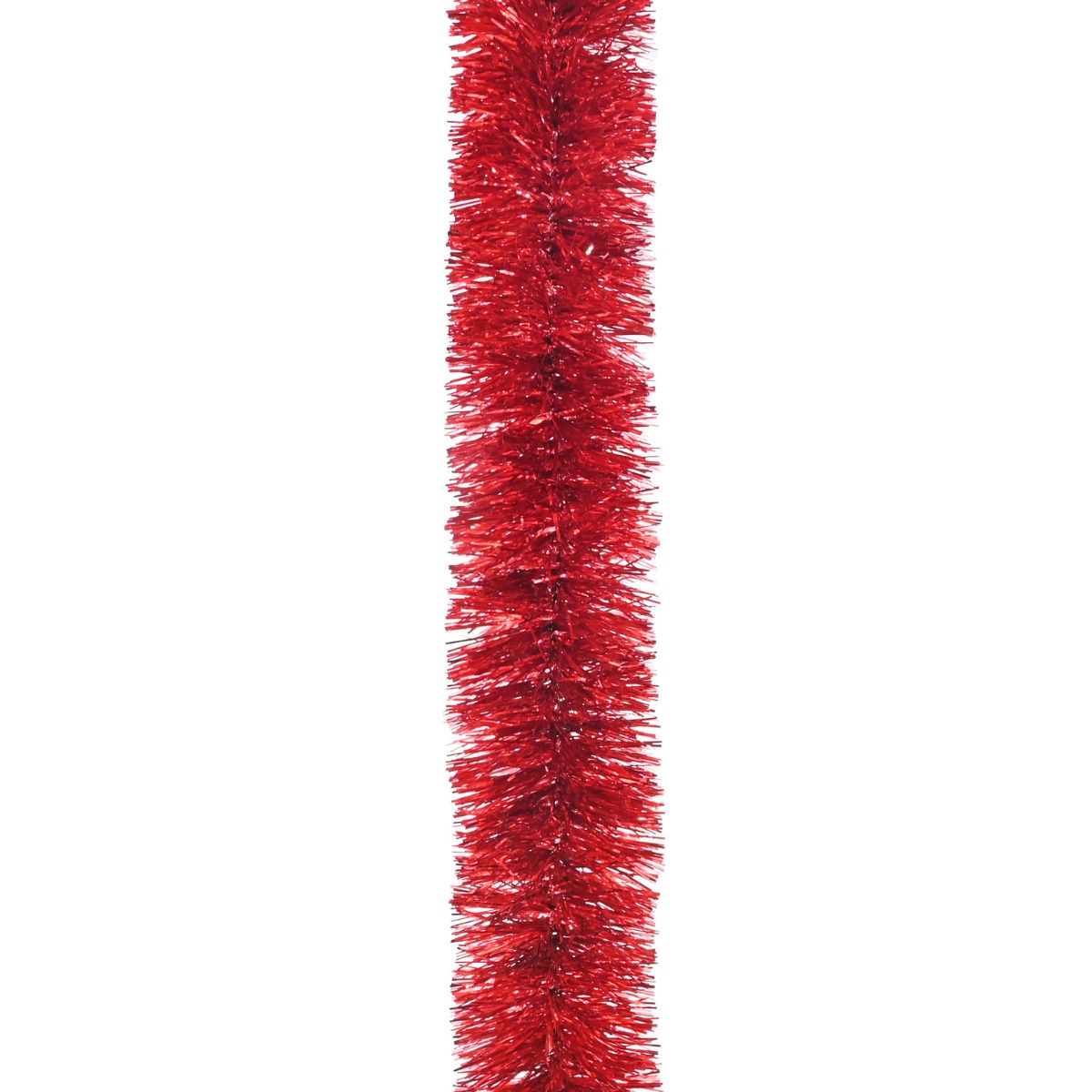 Christmas Tinsel Chunky Fine Cut Red 2m