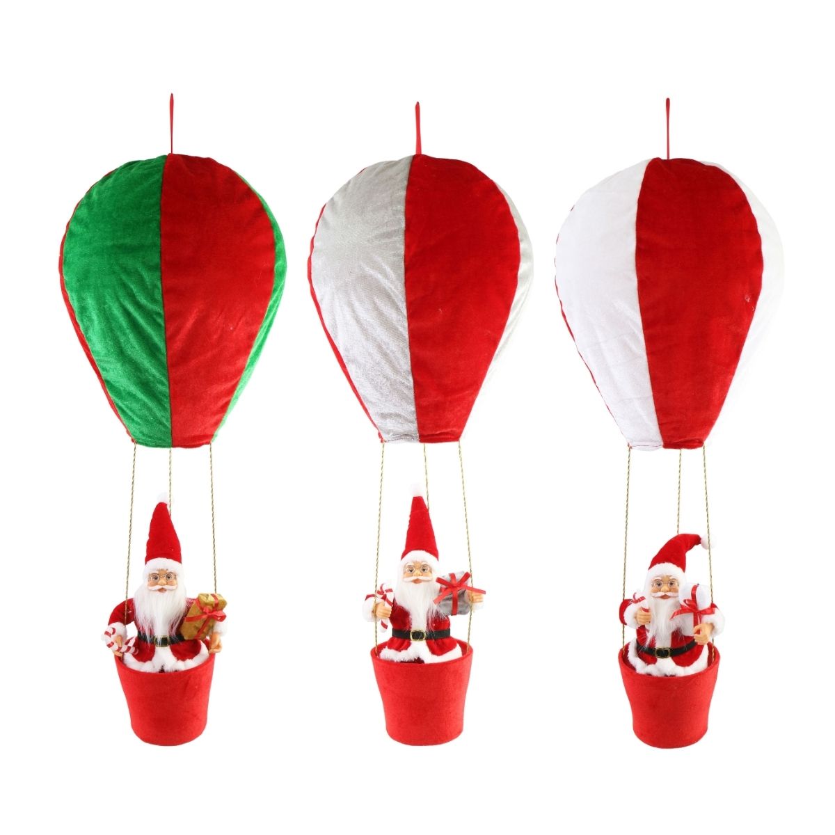 Christmas Air Balloon Santa Hanging 76cm Assorted