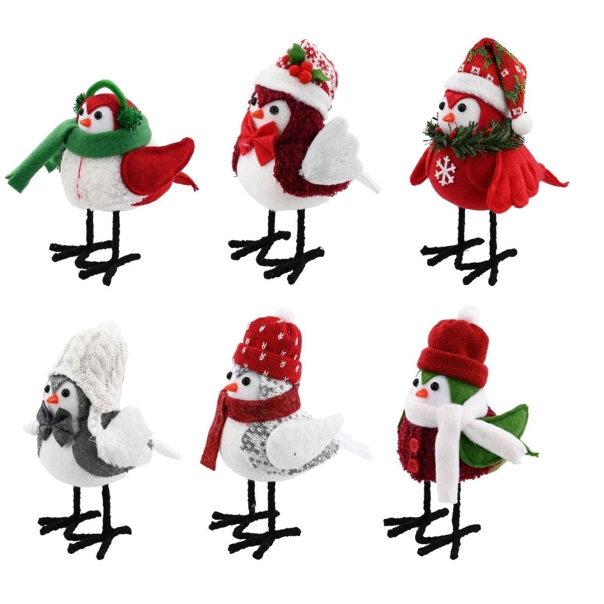 Christmas Dressed Bird Assorted - affordable Christmas decoration NZ