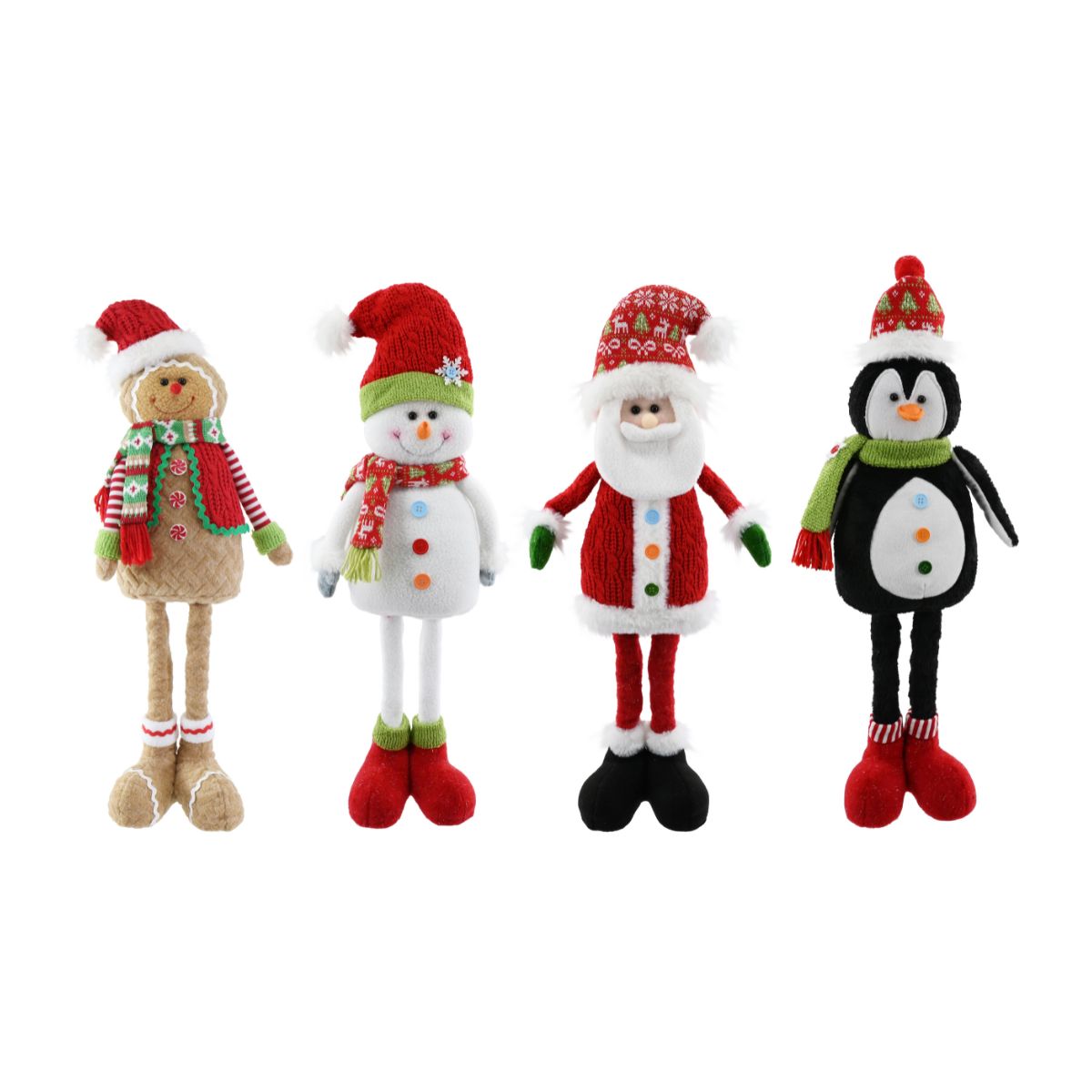 Christmas Button Figurine Standing 59cm Assorted