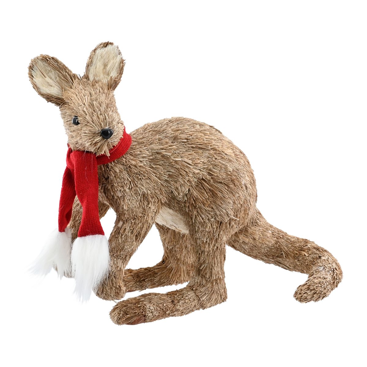 Sisal Kangaroo with Scarf Hopping