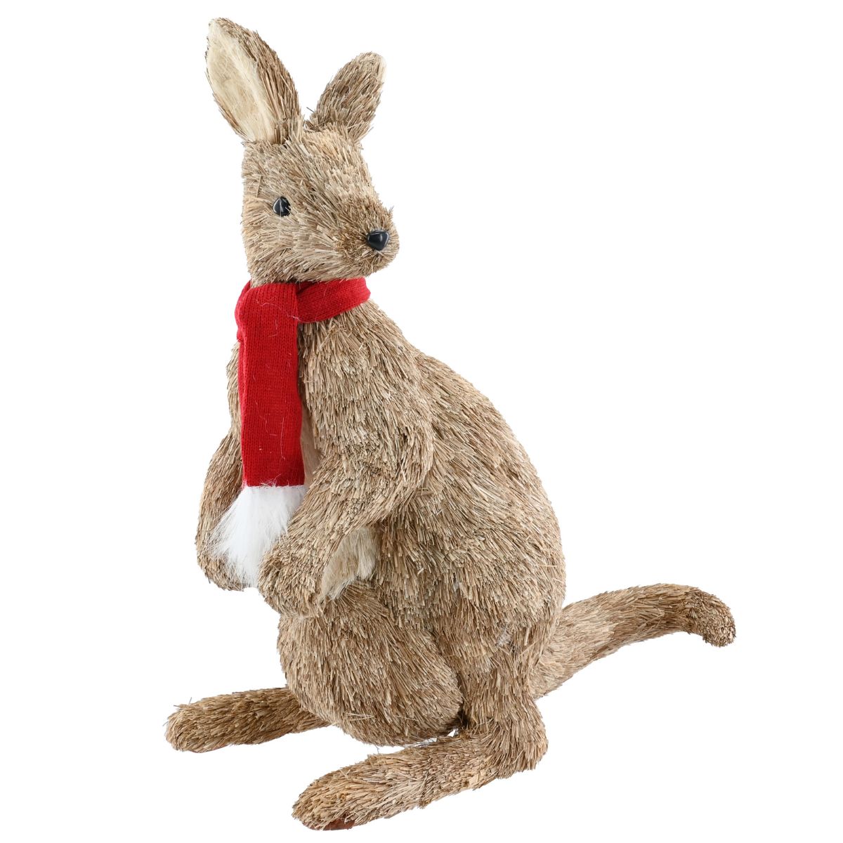 Sisal Kangaroo with Scarf Standing