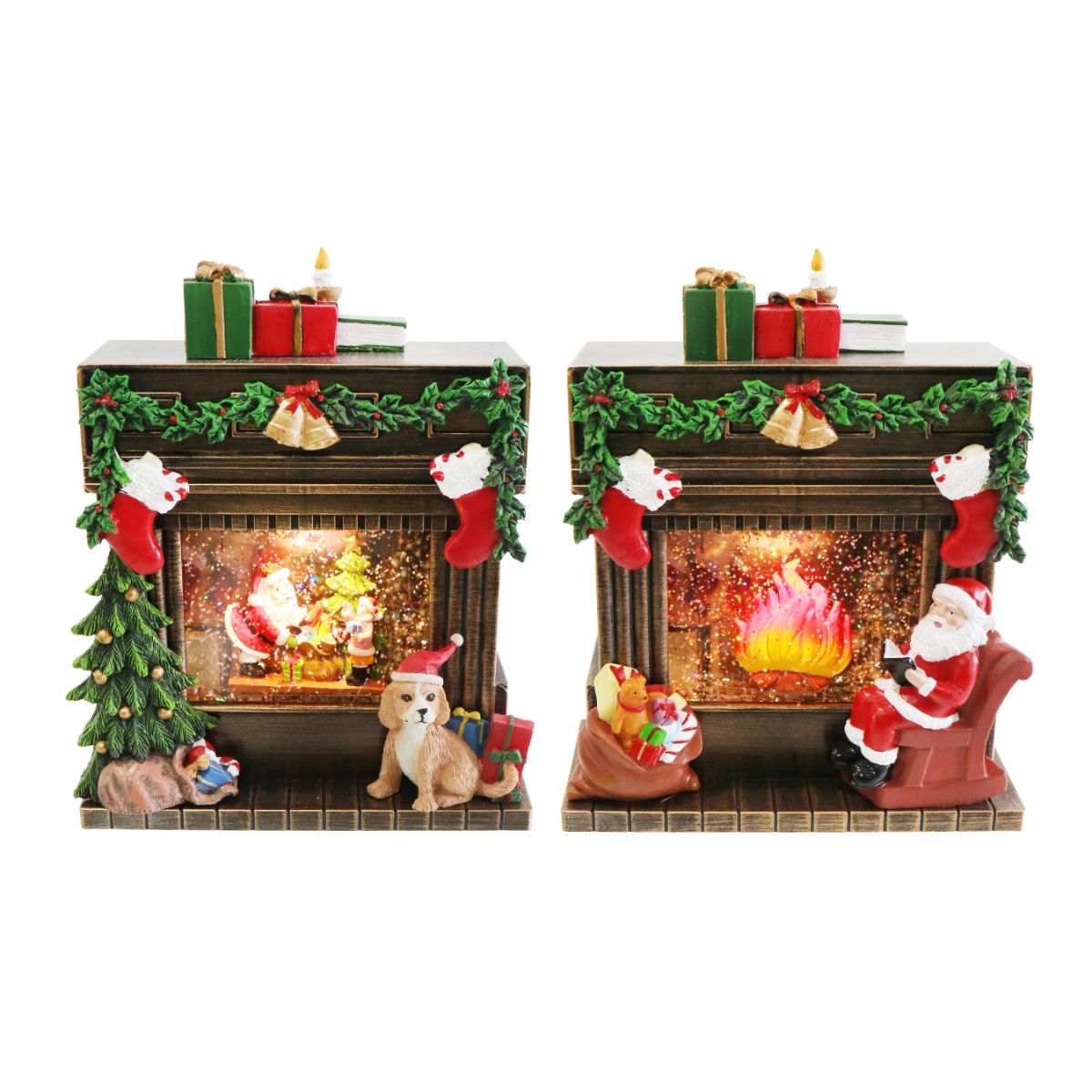 Glitter Swirl Music Mantlepiece Scene USB Assorted