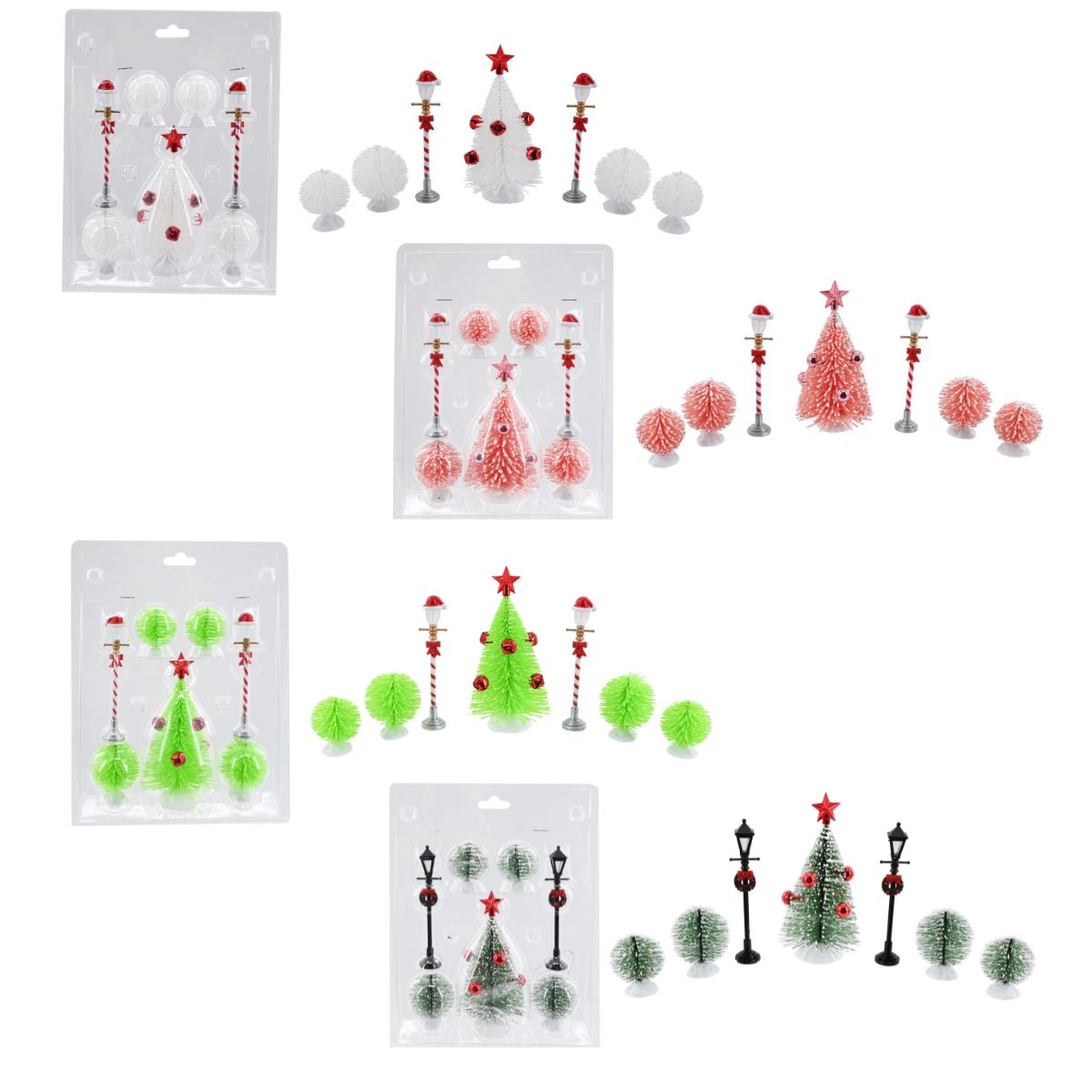 Christmas Decoration Scene 7 Piece Assorted