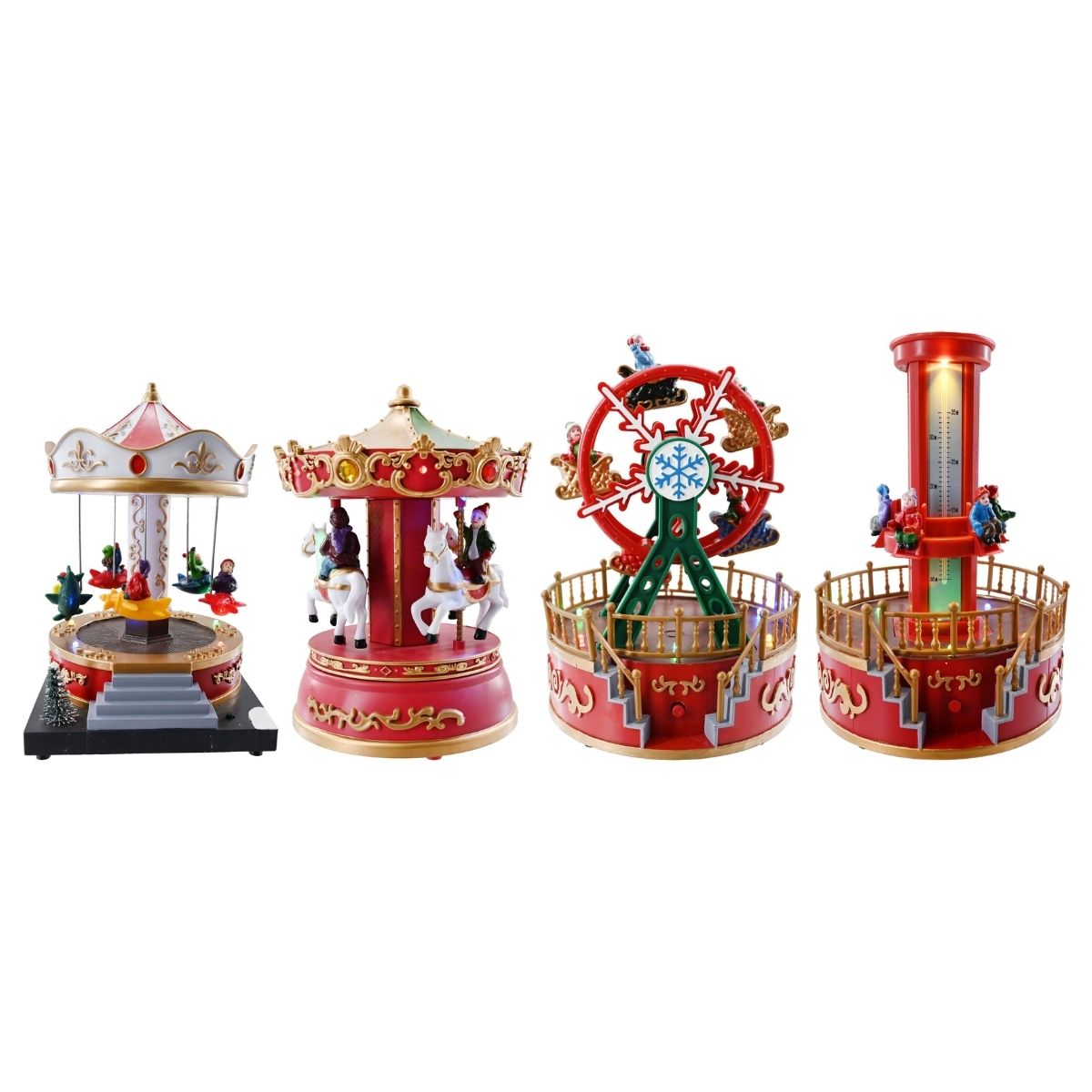 Christmas LED Fun-Fair Musical Ride Batt Incl Try Me Assorted - affordable Christmas decoration NZ