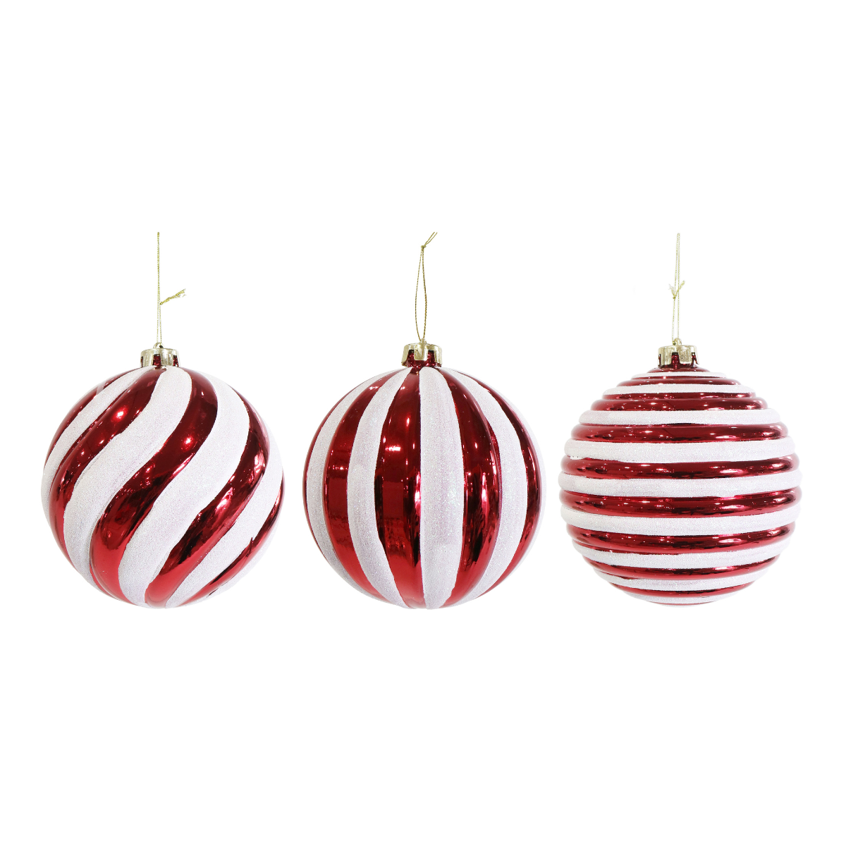 Christmas Bauble Candycane 15cm Assorted