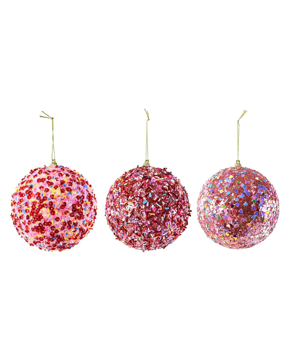 Christmas Confetti Foam Bauble 10cm Assorted