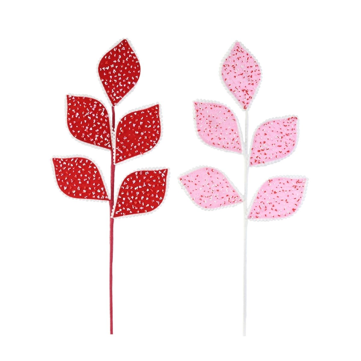 Candy Sprinkles Leaf Pick 65cm Assorted