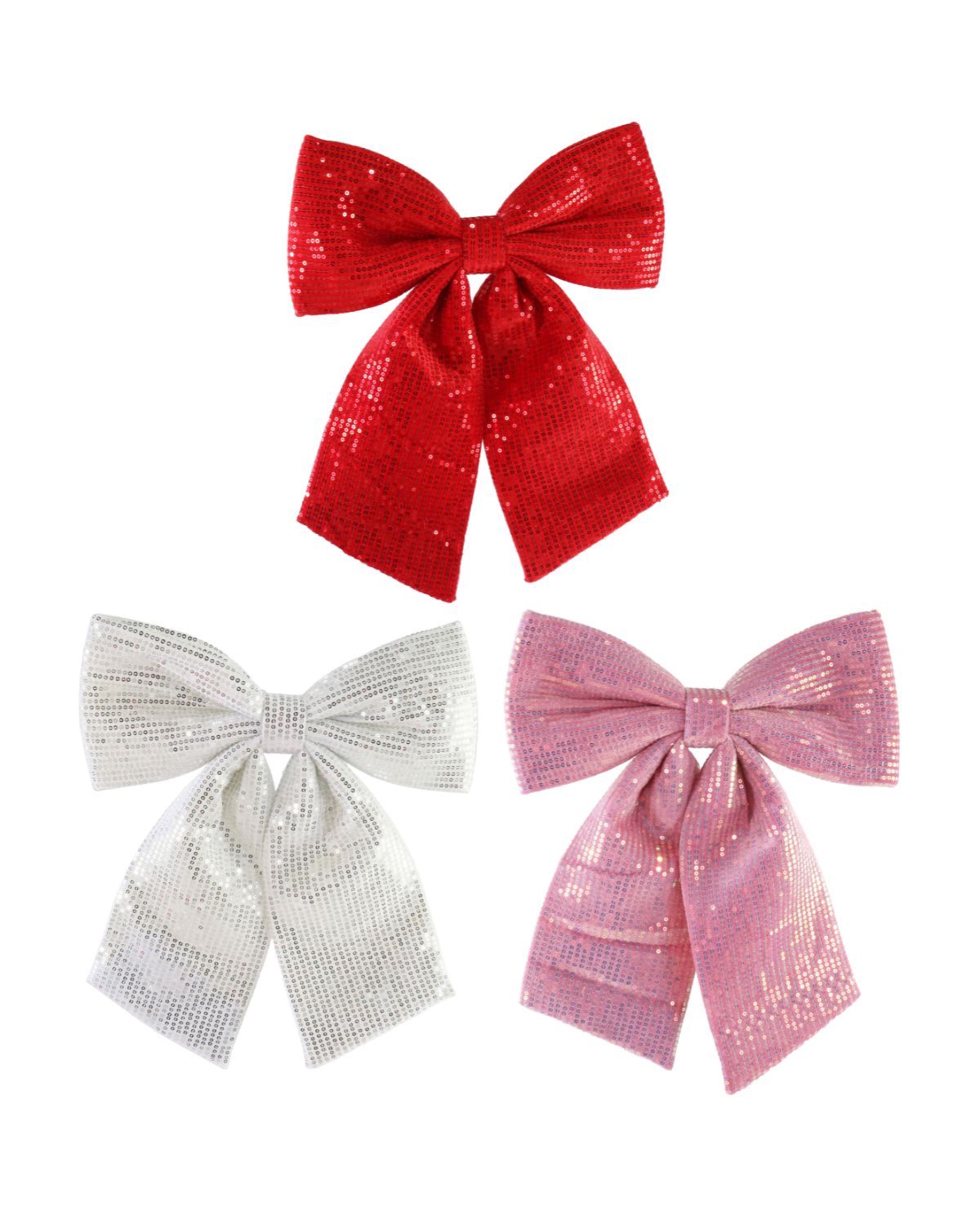 Bow Velveteen Iridescent Sequin Assorted