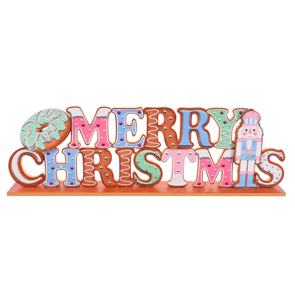 Gingerbread Iced Christmas Table Decoration