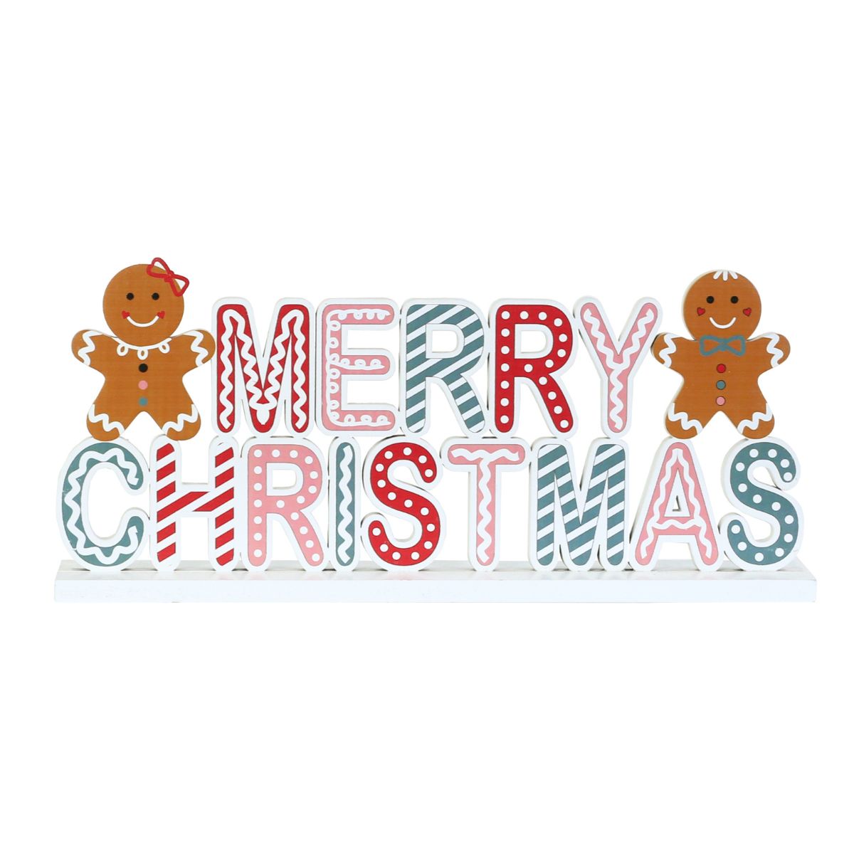 Gingerbread Merry Christmas Table Sign