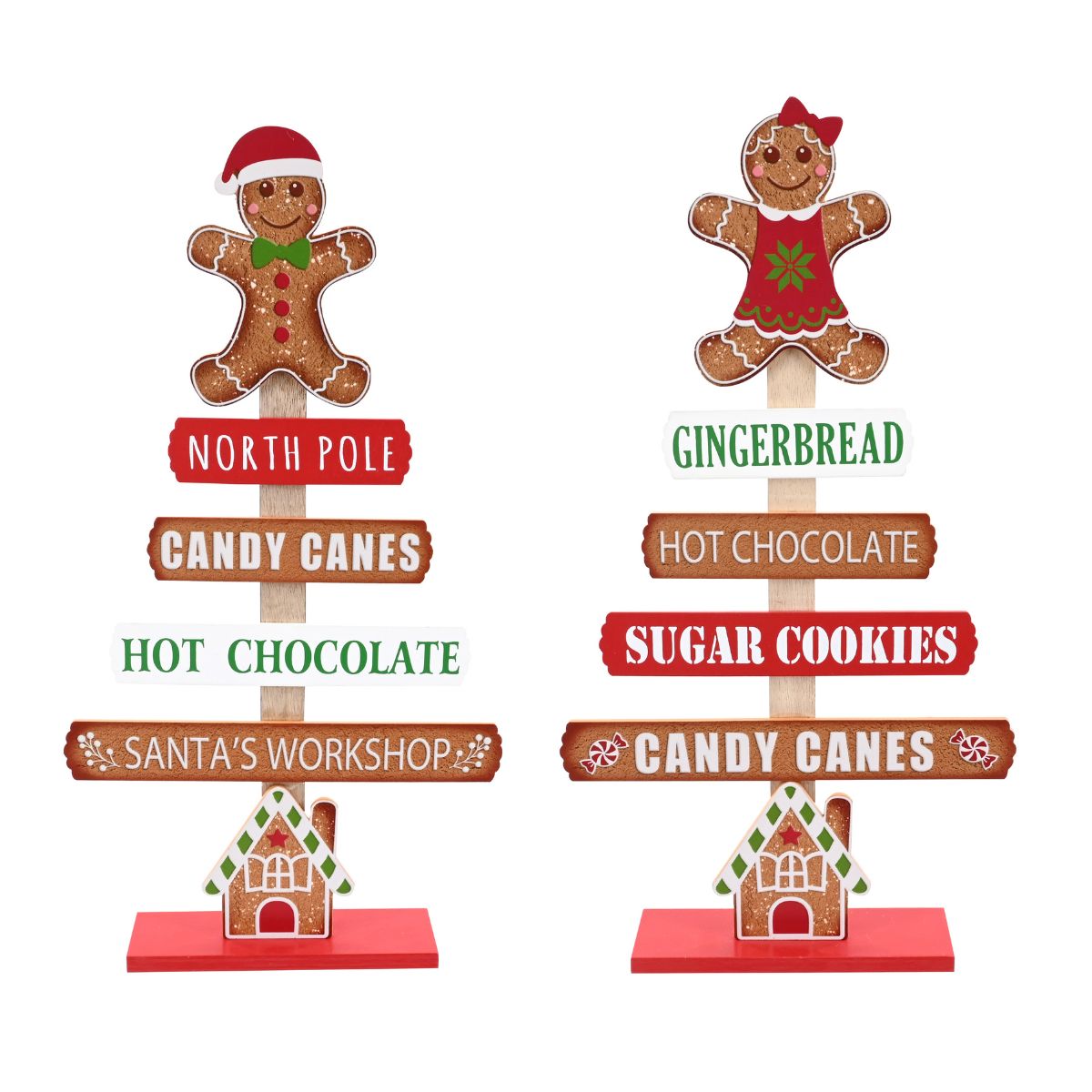 Christmas Gingerbread Table Tree Assorted