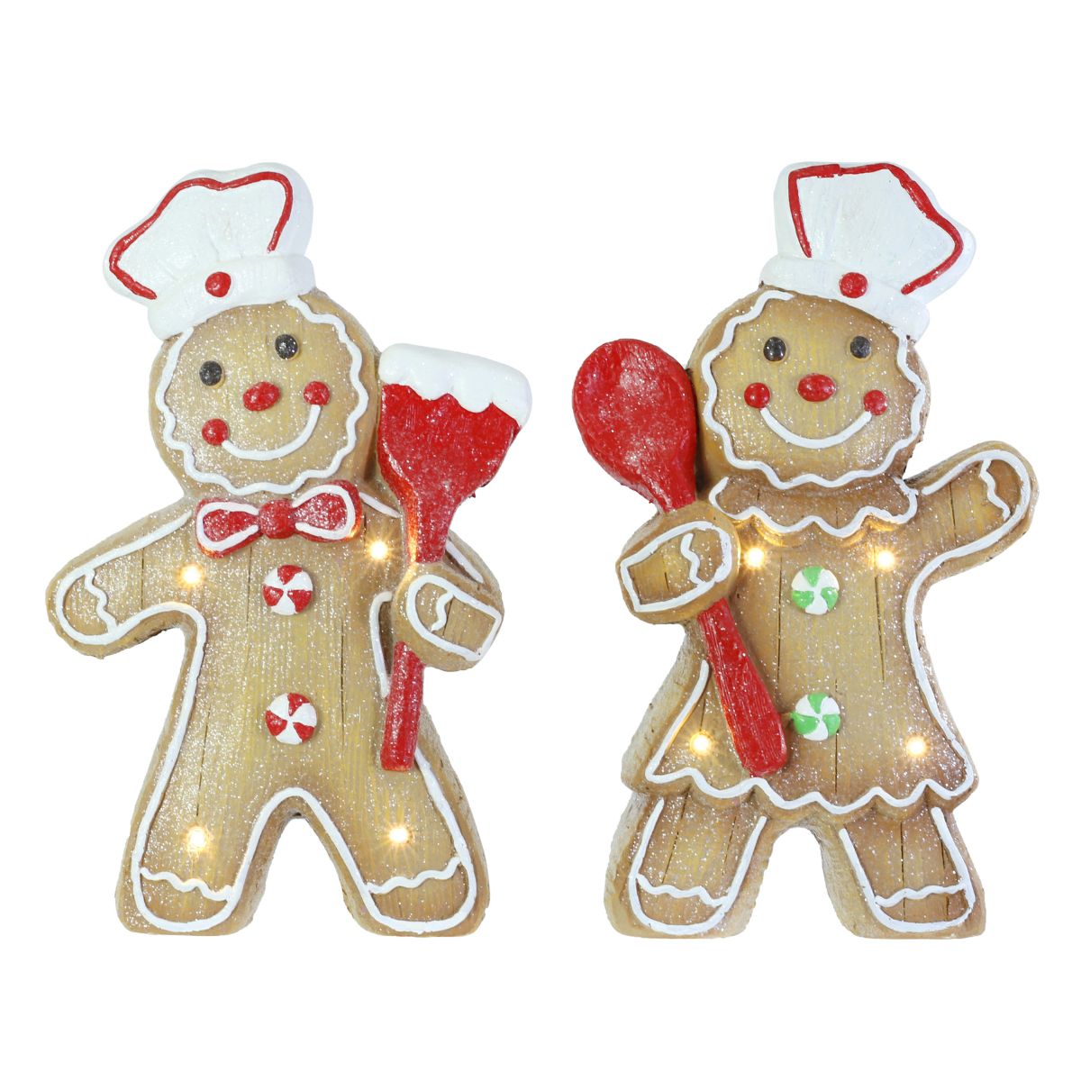 Christmas LED Iced Gingerbread Chef Assorted