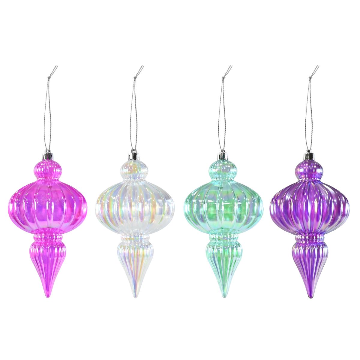 Iridescent Orb Finial 17cm Assorted